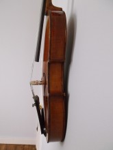 Delipped ¾ violin top off repairs 26