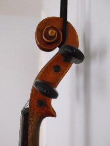 Delipped ¾ violin top off repairs 28