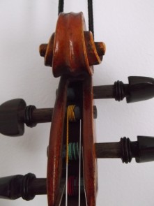 Delipped ¾ violin top off repairs 29