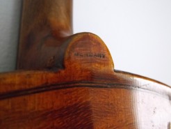 Delipped ¾ violin top off repairs 32