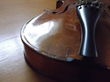 Delipped ¾ violin top off repairs 41