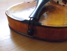 Delipped ¾ violin top off repairs 43